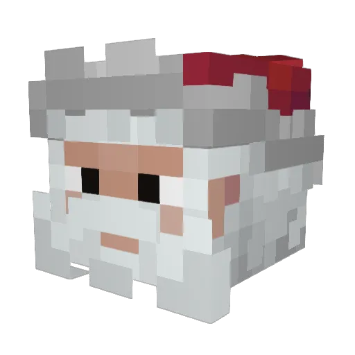 euxh Minecraft avatar head, 3D render