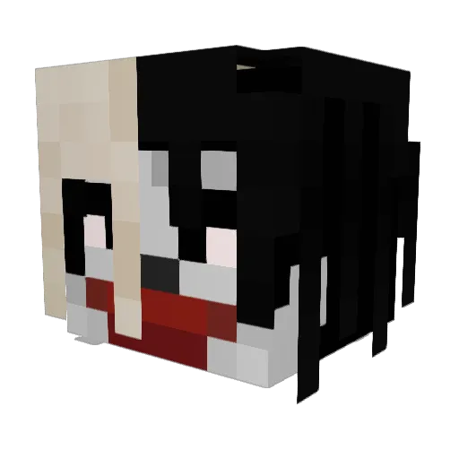 euyes Minecraft avatar head, 3D render