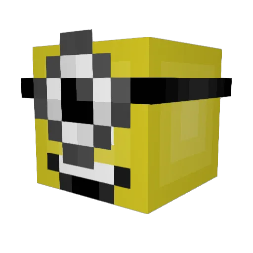 ev0z_ Minecraft avatar head, 3D render