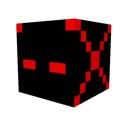 evTRICK Minecraft avatar head, 3D render