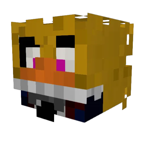 evabevabobeva Minecraft avatar head, 3D render
