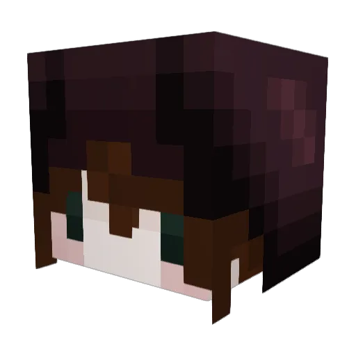 evachrs Minecraft avatar head, 3D render