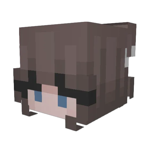 evade_d Minecraft avatar head, 3D render