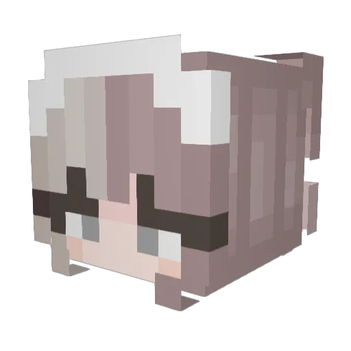 evaistrash Minecraft avatar head, 3D render