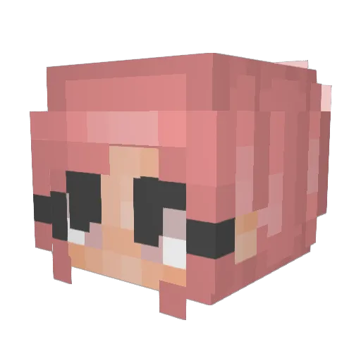 evajanek89 Minecraft avatar head, 3D render