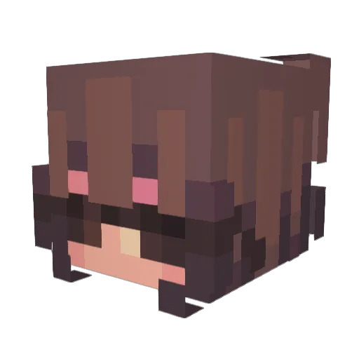 evamason1206 Minecraft avatar head, 3D render