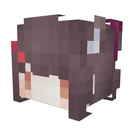 evan0803 Minecraft avatar head, 3D render