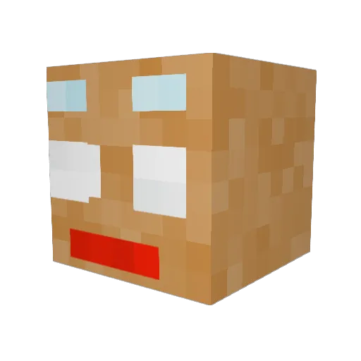 evan148 Minecraft avatar head, 3D render