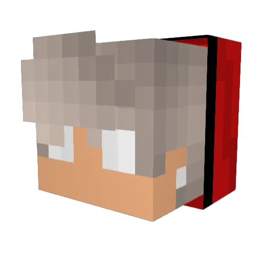 evan1top Minecraft avatar head, 3D render