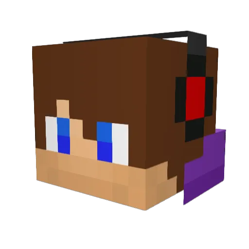 evanafriend Minecraft avatar head, 3D render