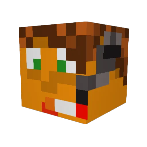 evanalmightyyy Minecraft avatar head, 3D render