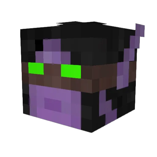 evancusky Minecraft avatar head, 3D render