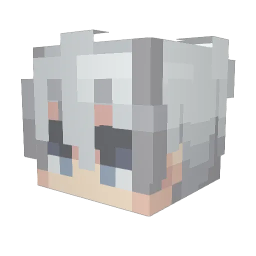 evanfrio Minecraft avatar head, 3D render