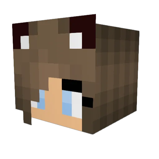 evanik Minecraft avatar head, 3D render