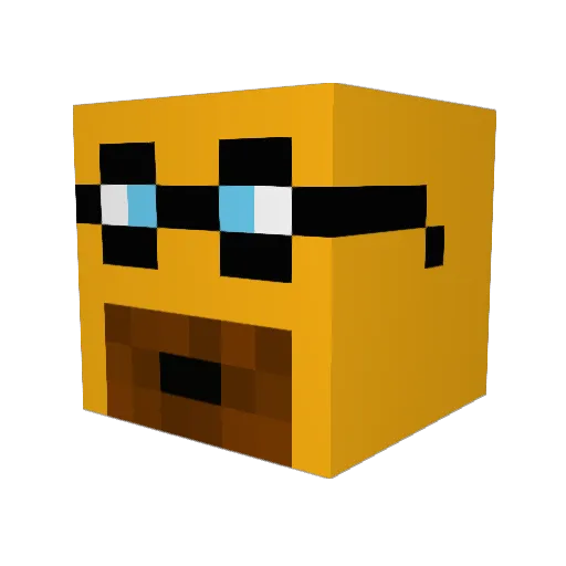 evanld12 Minecraft avatar head, 3D render