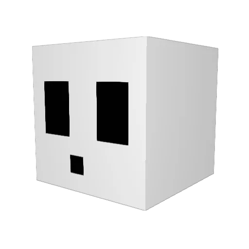evanlol Minecraft avatar head, 3D render