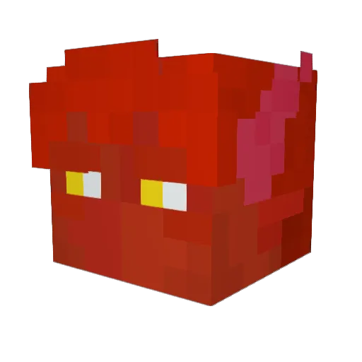 evannukes Minecraft avatar head, 3D render