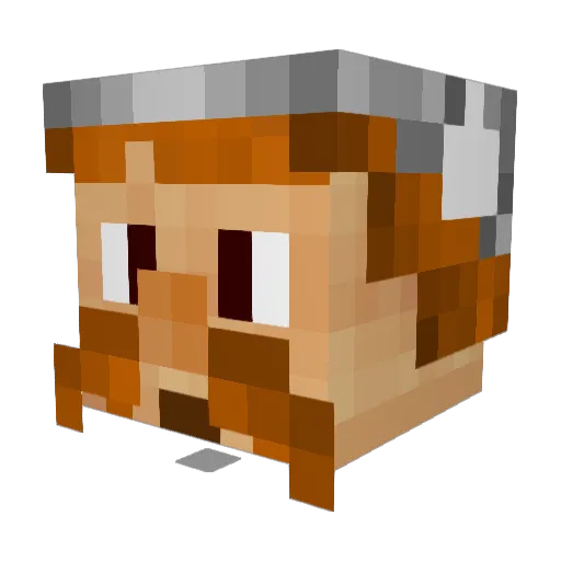 evanovisch Minecraft avatar head, 3D render