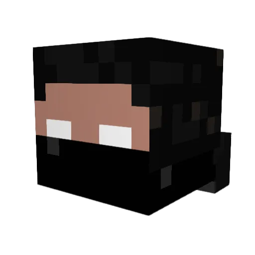 evanrex1 Minecraft avatar head, 3D render