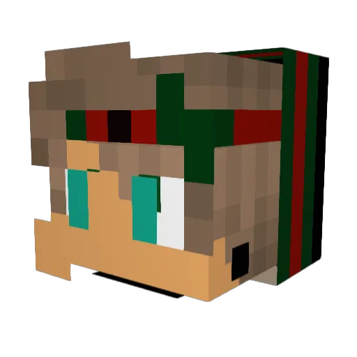 evansykes69 Minecraft avatar head, 3D render