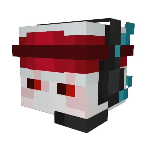 evanwasneverhere Minecraft avatar head, 3D render
