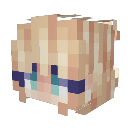 evanyell Minecraft avatar head, 3D render
