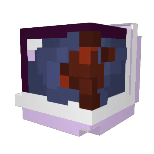evaro Minecraft avatar head, 3D render