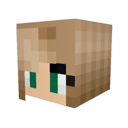 evatacka Minecraft avatar head, 3D render