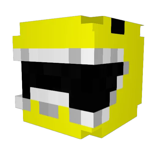 evbg Minecraft avatar head, 3D render