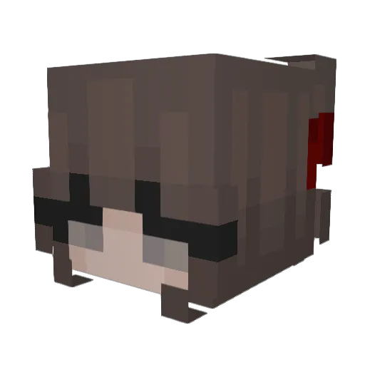 evea5 Minecraft avatar head, 3D render