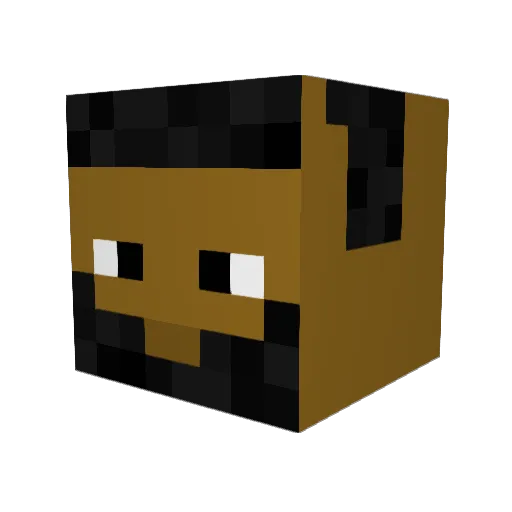 evecineser Minecraft avatar head, 3D render