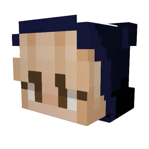 evee1233 Minecraft avatar head, 3D render