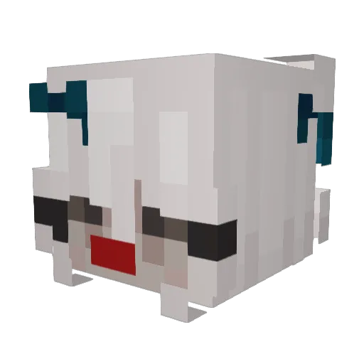 eveeu Minecraft avatar head, 3D render
