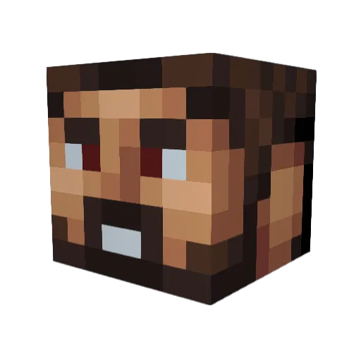 even69 Minecraft avatar head, 3D render