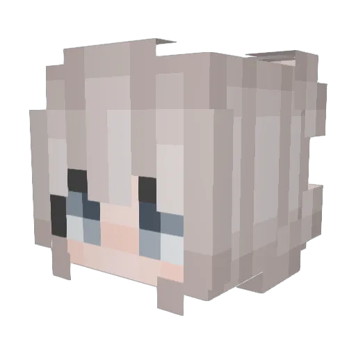 even_mintier Minecraft avatar head, 3D render