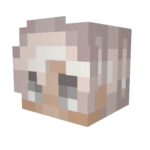 evenbjonnum Minecraft avatar head, 3D render
