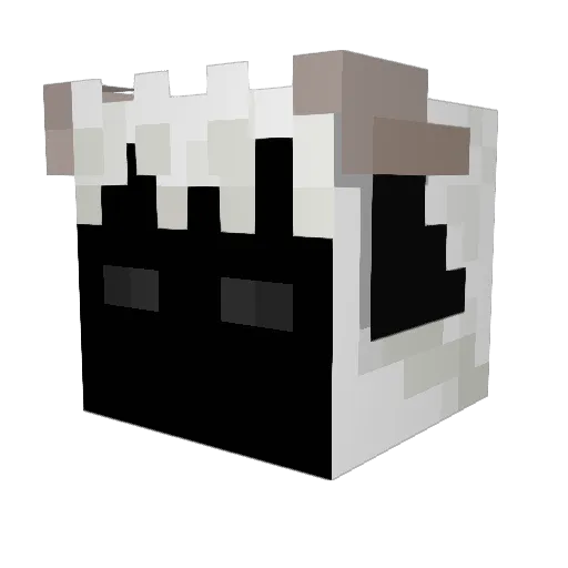 eveningdownpour Minecraft avatar head, 3D render