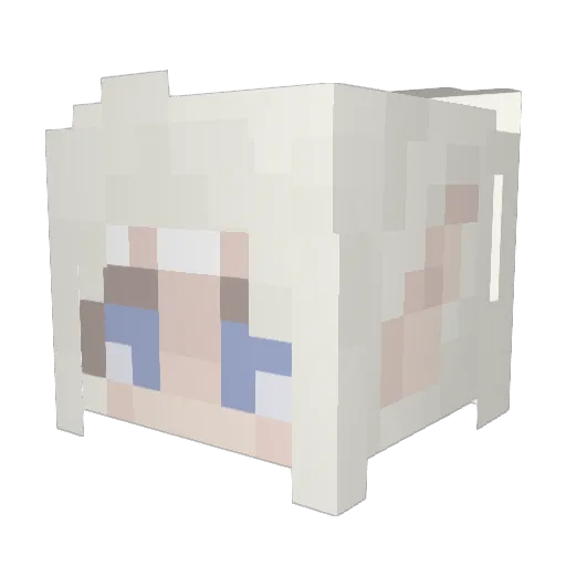 evensstars Minecraft avatar head, 3D render