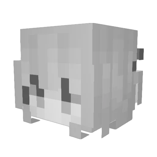 eventualityy Minecraft avatar head, 3D render
