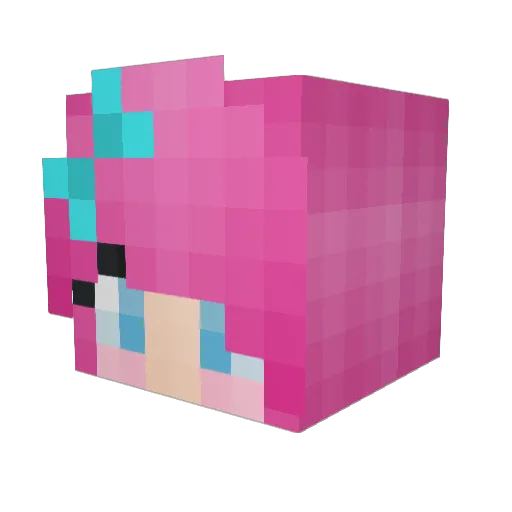 eveoso Minecraft avatar head, 3D render