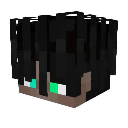 ever3x Minecraft avatar head, 3D render