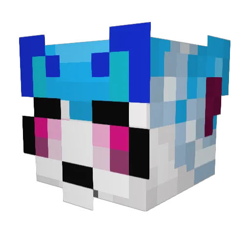 ever_shade Minecraft avatar head, 3D render