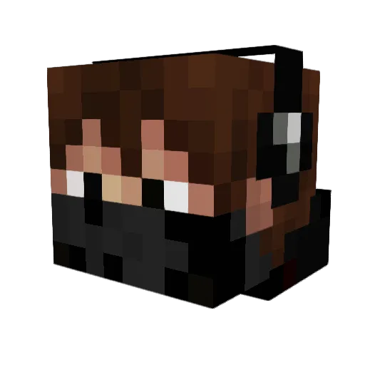everardh Minecraft avatar head, 3D render