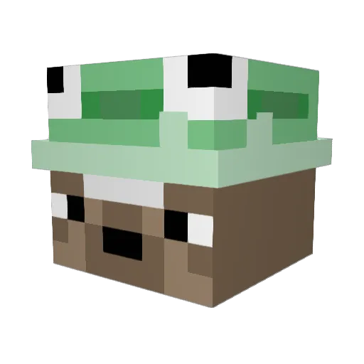 everburney Minecraft avatar head, 3D render