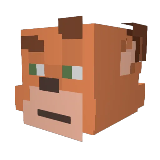everdeeners Minecraft avatar head, 3D render