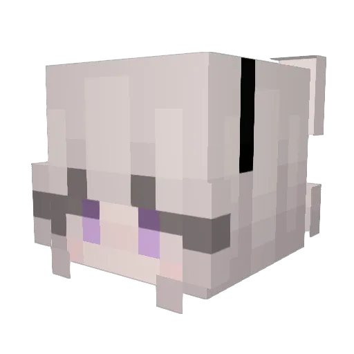 everestxo Minecraft avatar head, 3D render