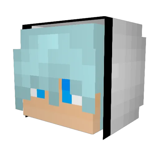 everfile Minecraft avatar head, 3D render