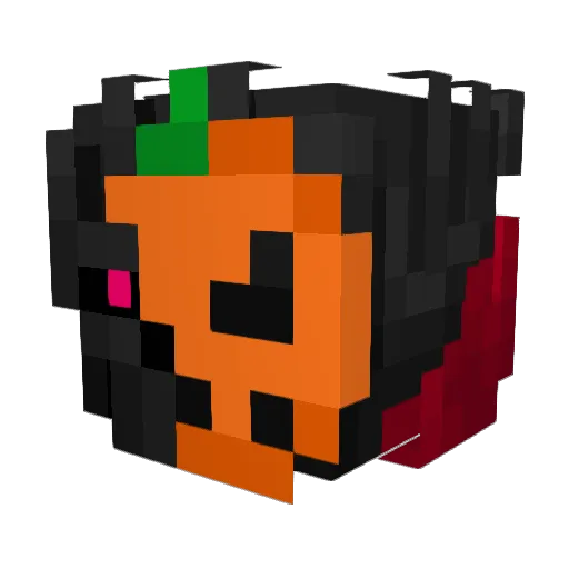 evergreen69 Minecraft avatar head, 3D render