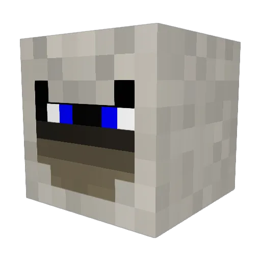 everman02 Minecraft avatar head, 3D render