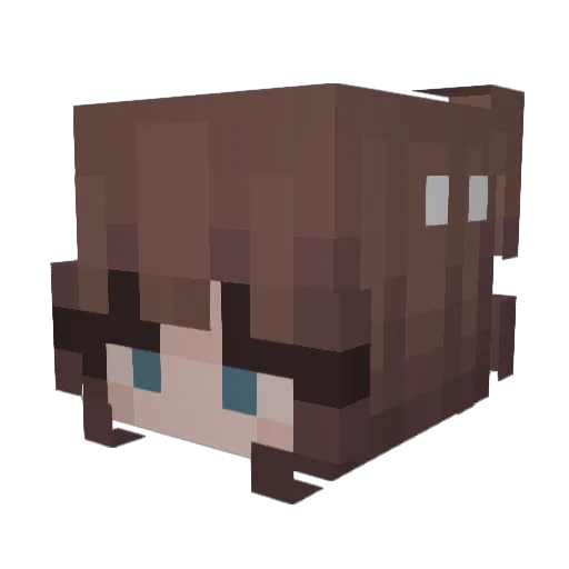 evermore_rose Minecraft avatar head, 3D render